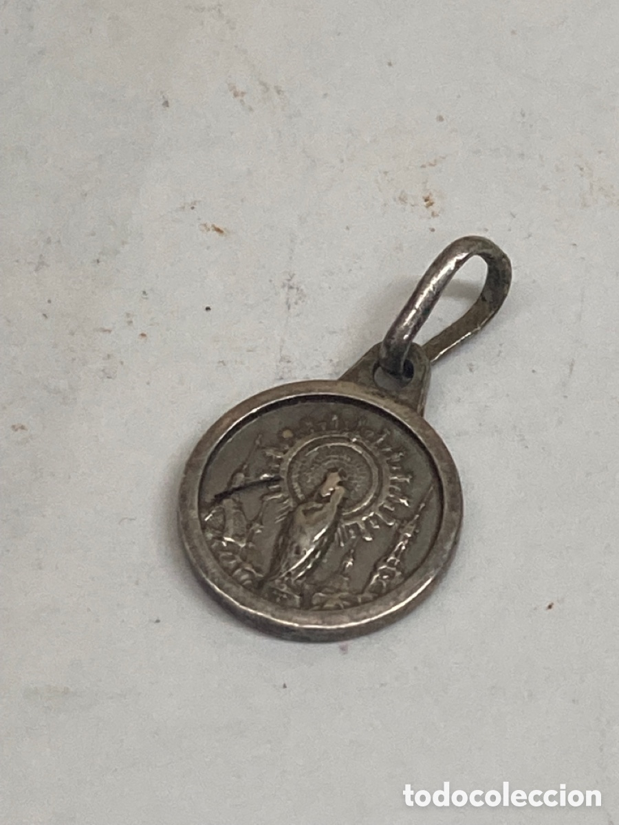 Antig&uuml;edades: Medalla de plata religiosa - Foto 2