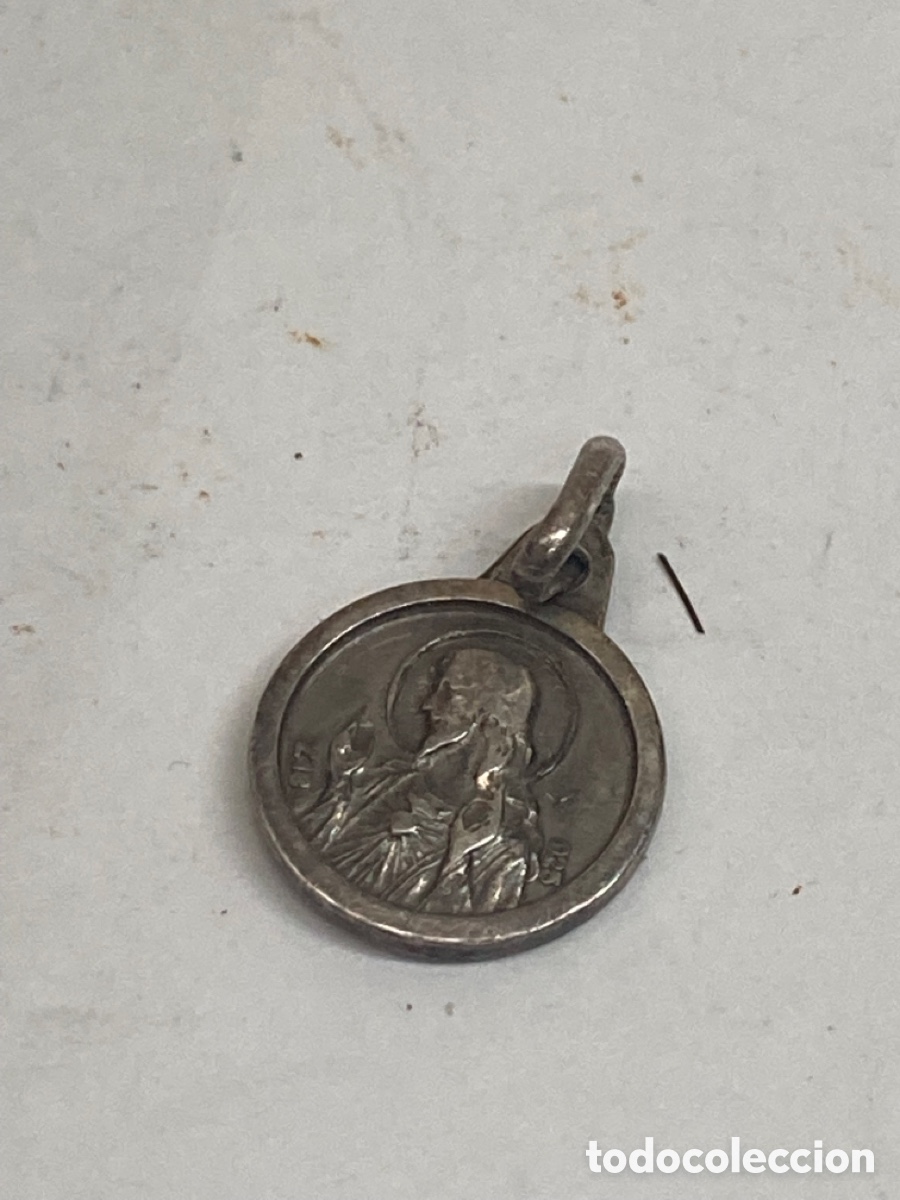 Antig&uuml;edades: Medalla de plata religiosa - Foto 1