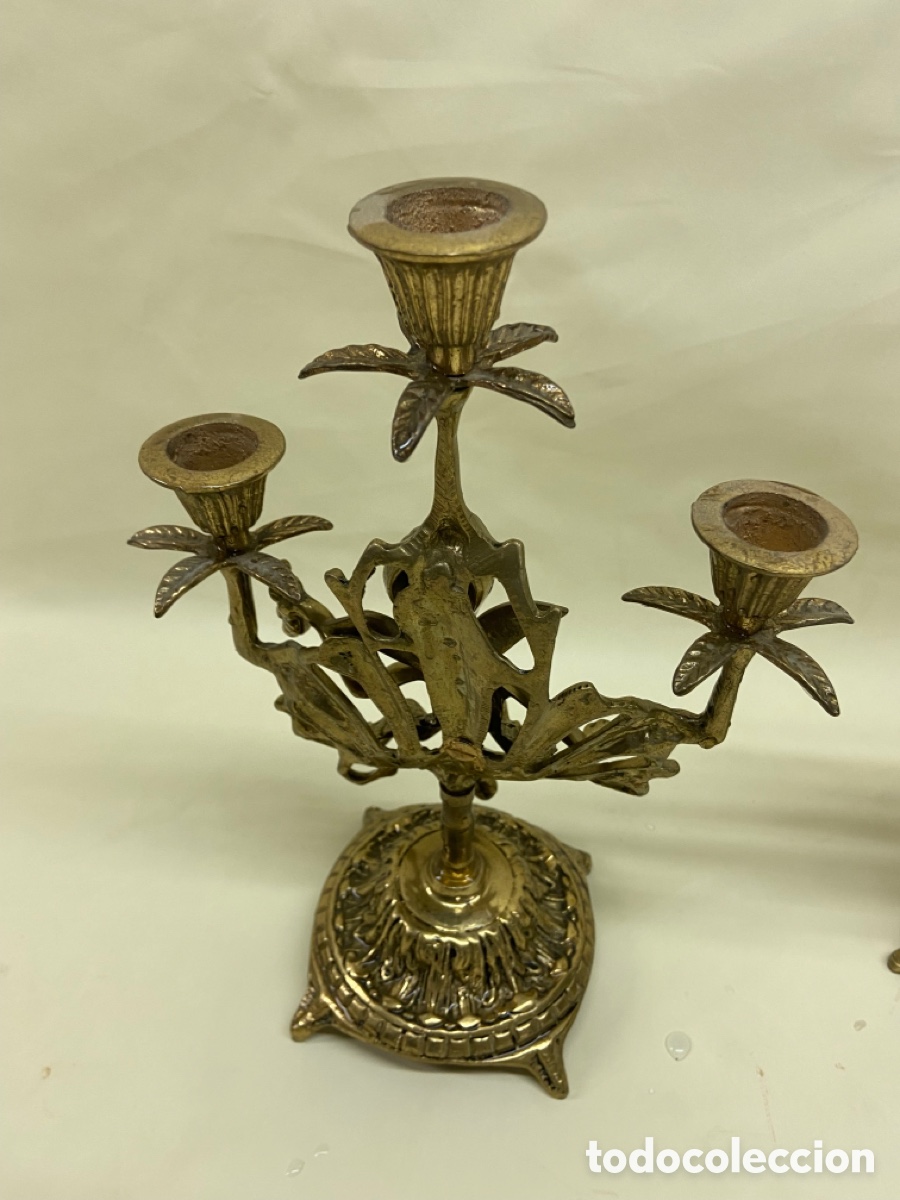 Antig&uuml;edades: Candelabros bronce - Foto 4