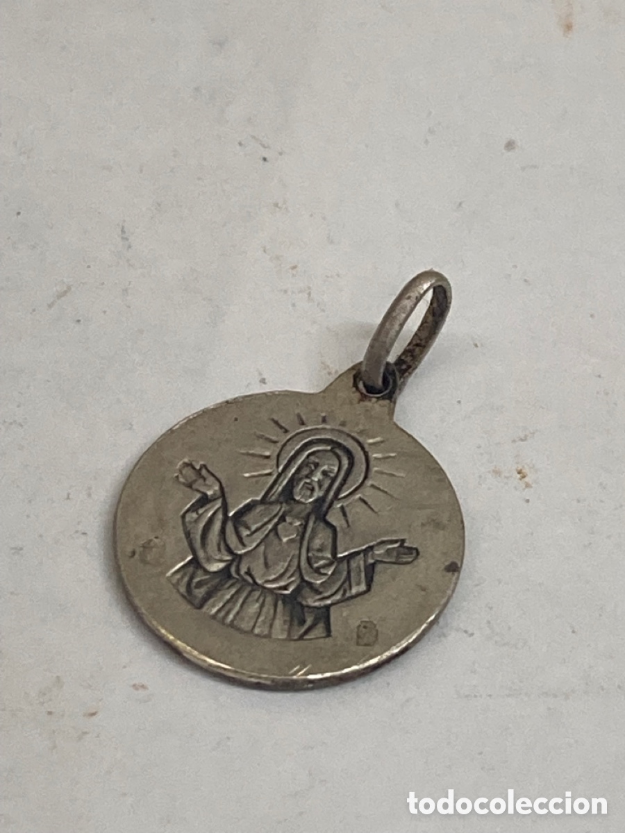 Antig&uuml;edades: Medalla de plata religiosa - Foto 2