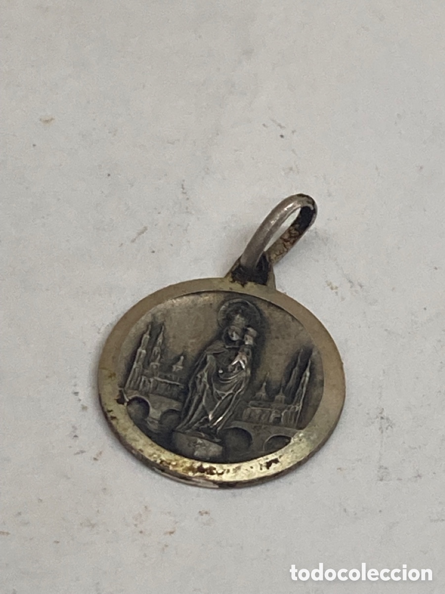Antig&uuml;edades: Medalla de plata religiosa - Foto 1
