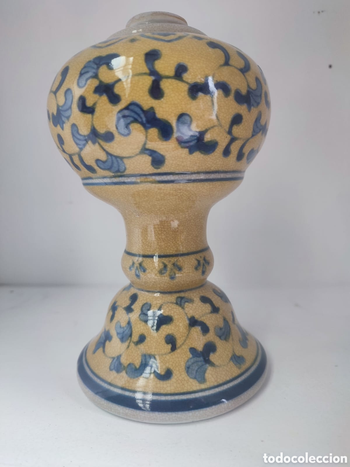 Antig&uuml;edades: BASE QUINQUE PORCELANA VICTORIA WARE. - Foto 2