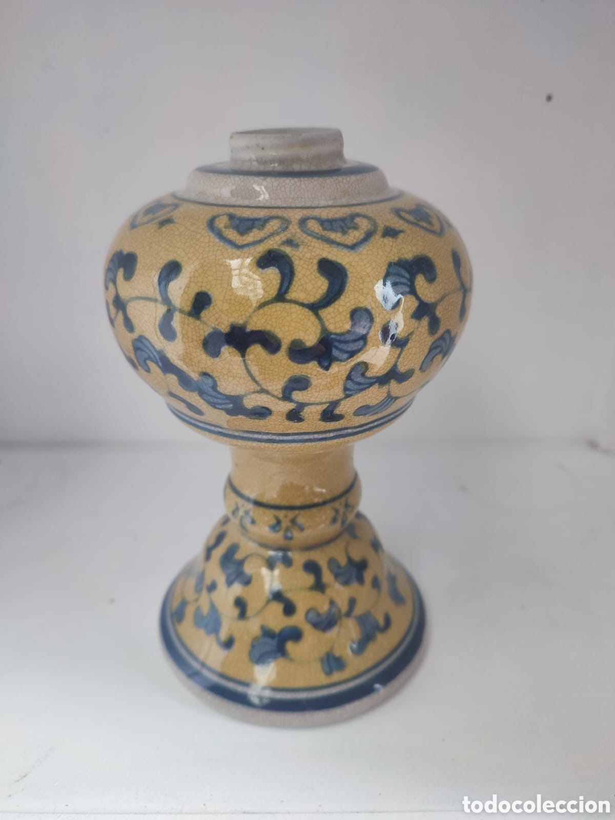 Antig&uuml;edades: BASE QUINQUE PORCELANA VICTORIA WARE. - Foto 3