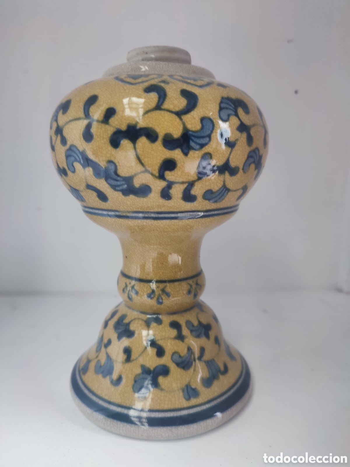 Antig&uuml;edades: BASE QUINQUE PORCELANA VICTORIA WARE. - Foto 4