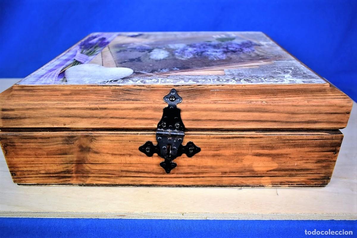 Antig&uuml;edades: Antigua caja en madera restaurada - Foto 2