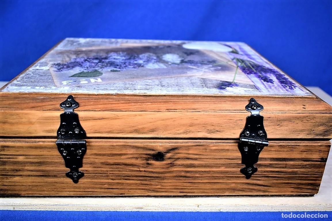 Antig&uuml;edades: Antigua caja en madera restaurada - Foto 6