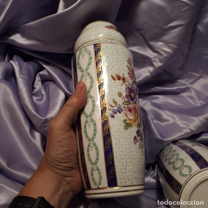 Antig&uuml;edades: Pareja jarrones porcelana - Foto 10