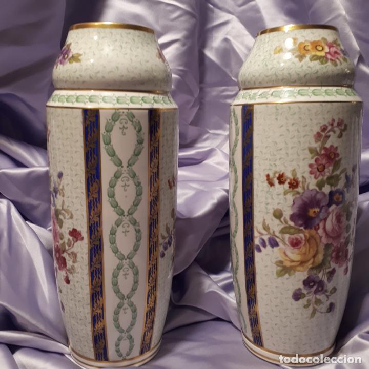 Antig&uuml;edades: Pareja jarrones porcelana - Foto 12