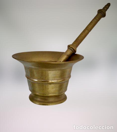 Antig&uuml;edades: MORTERO O ALMIREZ ANTIGUO DE BRONCE - Foto 1
