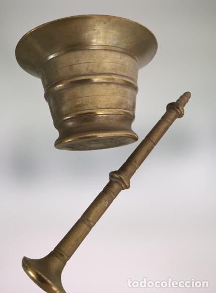 Antig&uuml;edades: MORTERO O ALMIREZ ANTIGUO DE BRONCE - Foto 4