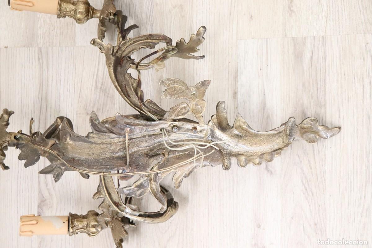 Antig&uuml;edades: Apliques antiguos de bronce dorado - Foto 9
