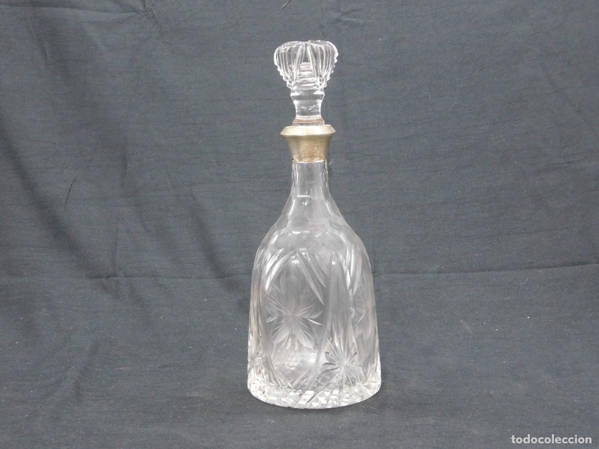 Antig&uuml;edades: Botella de cristal y plata - Foto 1