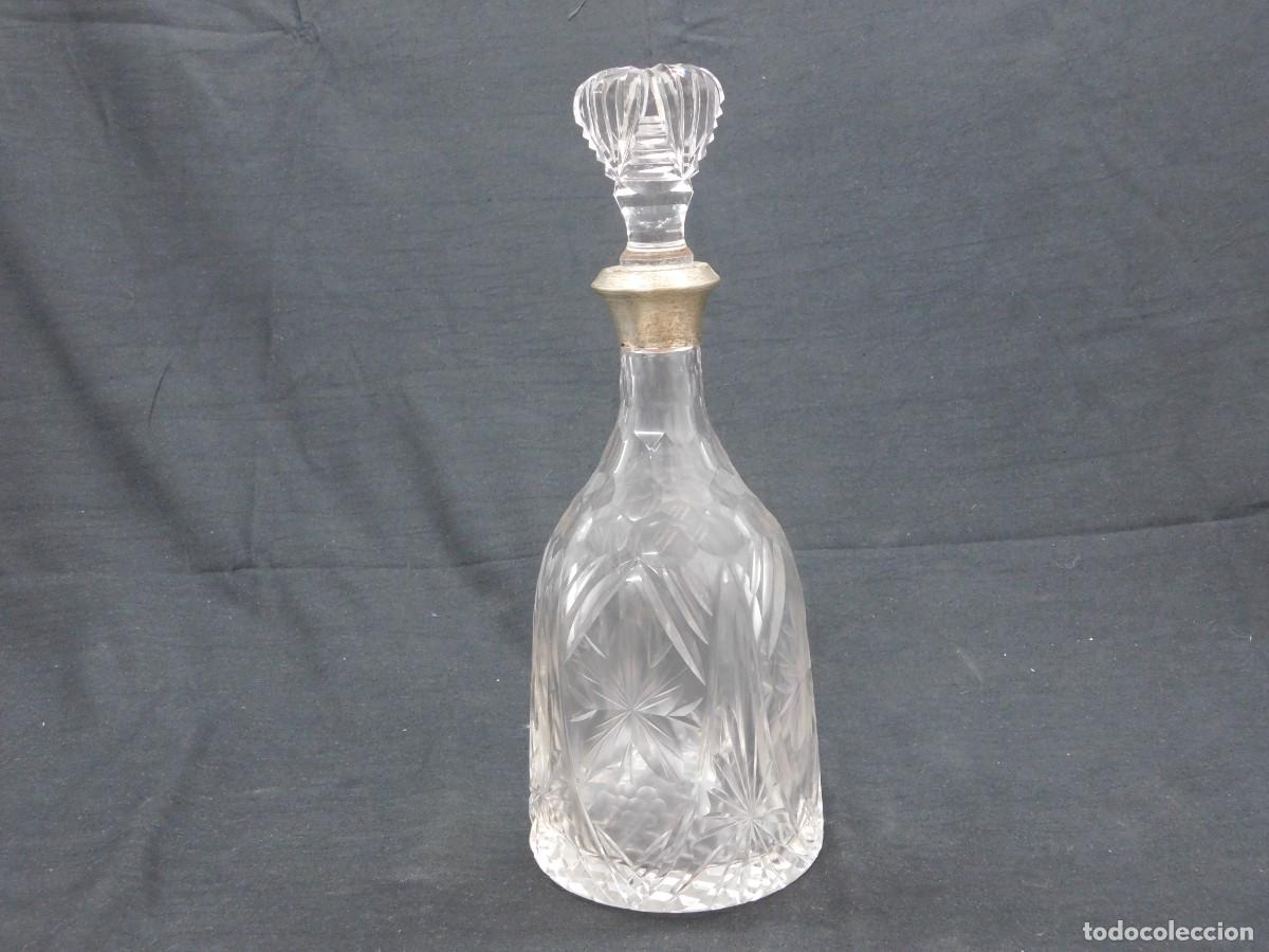 Antig&uuml;edades: Botella de cristal y plata - Foto 2