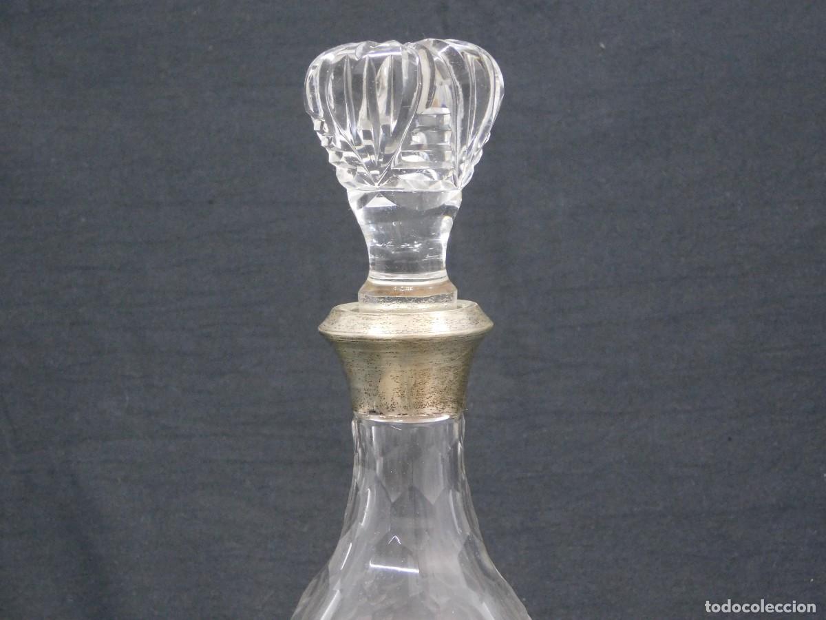 Antig&uuml;edades: Botella de cristal y plata - Foto 4