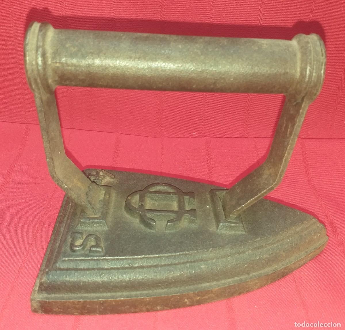 Antig&uuml;edades: PLANCHA DE HIERRO MARCA UC N&ordm;4 S - Foto 6