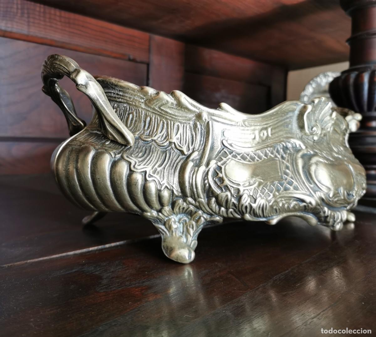 Antig&uuml;edades: ANTIGUO CENTRO DE MESA DE BRONCE - Foto 3