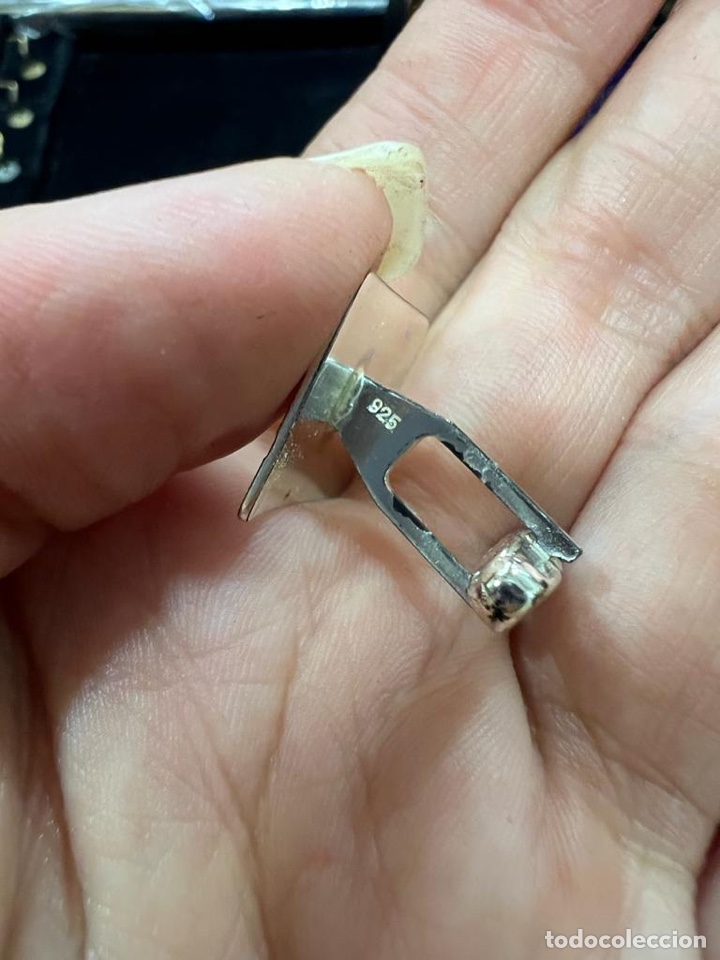 Antig&uuml;edades: Preciosos gemelos en plata de ley, sin uso - Foto 10