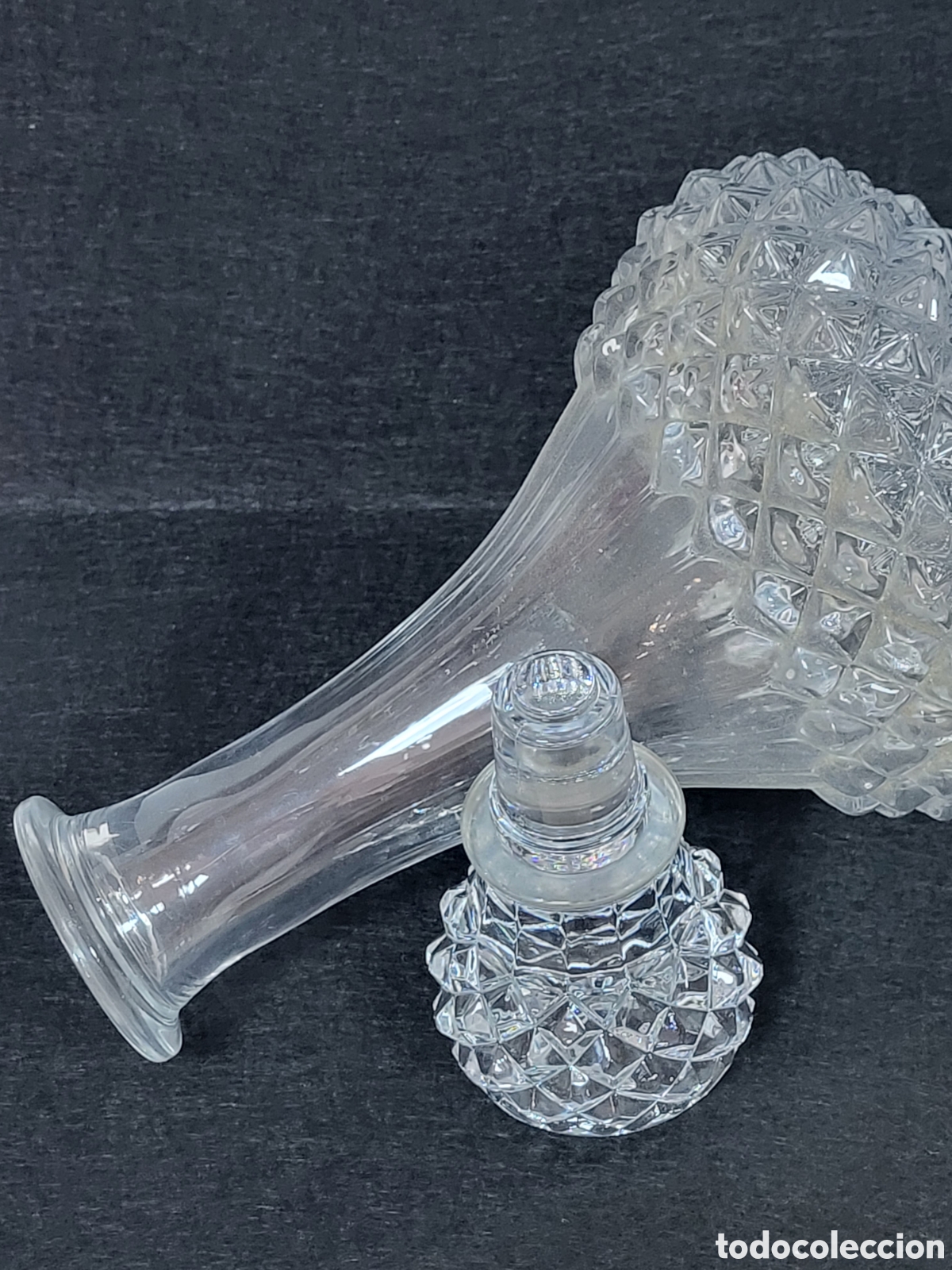 Antig&uuml;edades: LICORERA DE CRISTAL 28CM ALTO - Foto 2