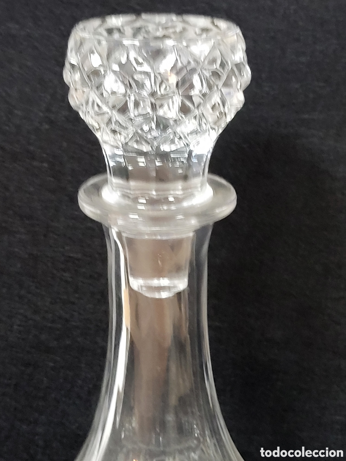 Antig&uuml;edades: LICORERA DE CRISTAL 28CM ALTO - Foto 7