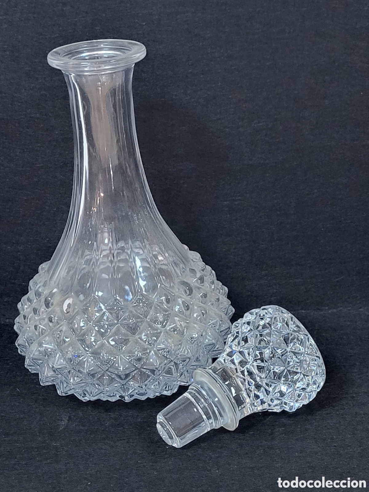 Antig&uuml;edades: LICORERA DE CRISTAL 28CM ALTO - Foto 8