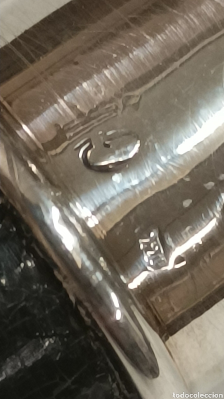 Antig&uuml;edades: Bast&oacute;n plata y madera ebonizada - Foto 5