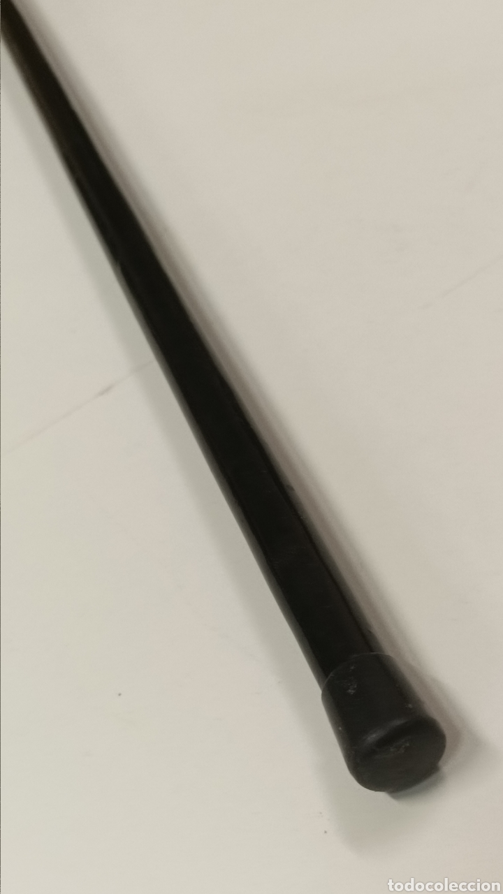 Antig&uuml;edades: Bast&oacute;n Geisha plata madera ebonizada - Foto 5