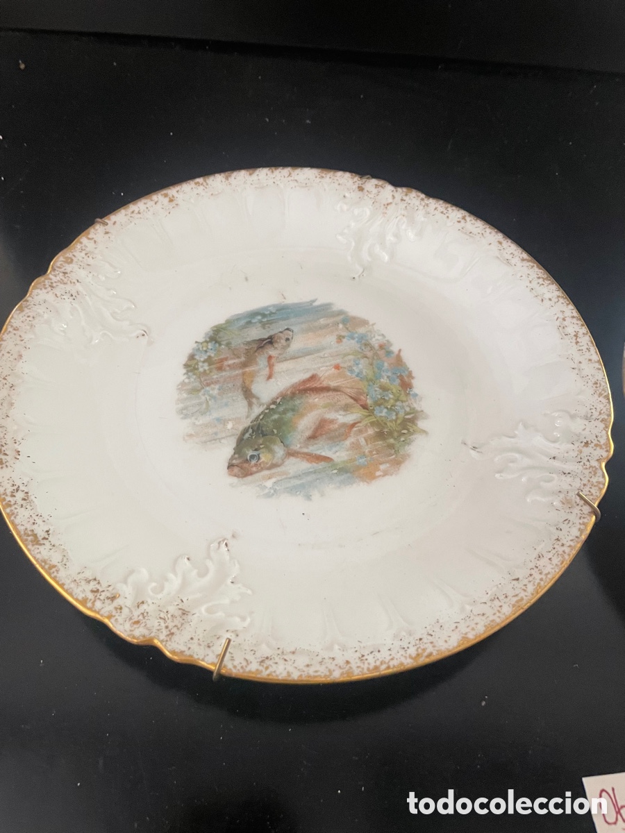 Antig&uuml;edades: Platos decorativos pesca - Foto 2