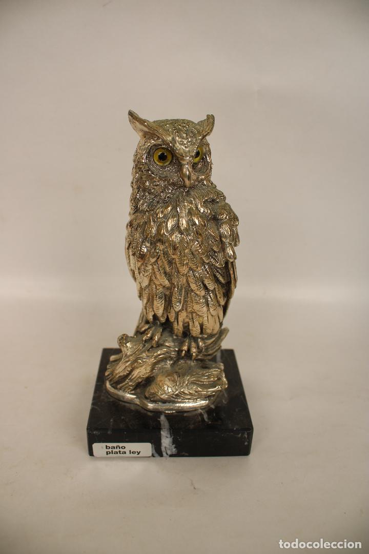 Antig&uuml;edades: buho plateado - Foto 1