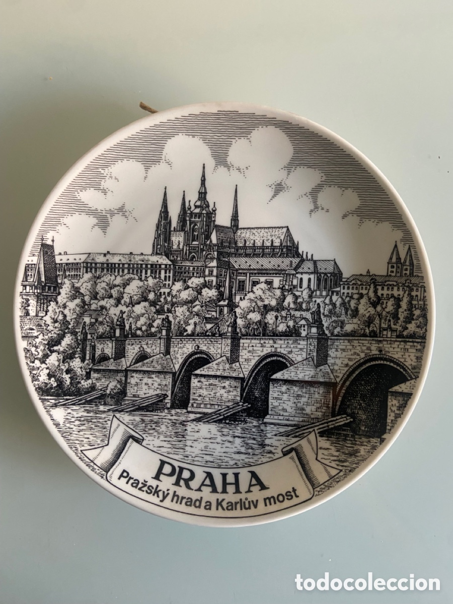Antig&uuml;edades: Plato decorativo u.c. Praga - Foto 1