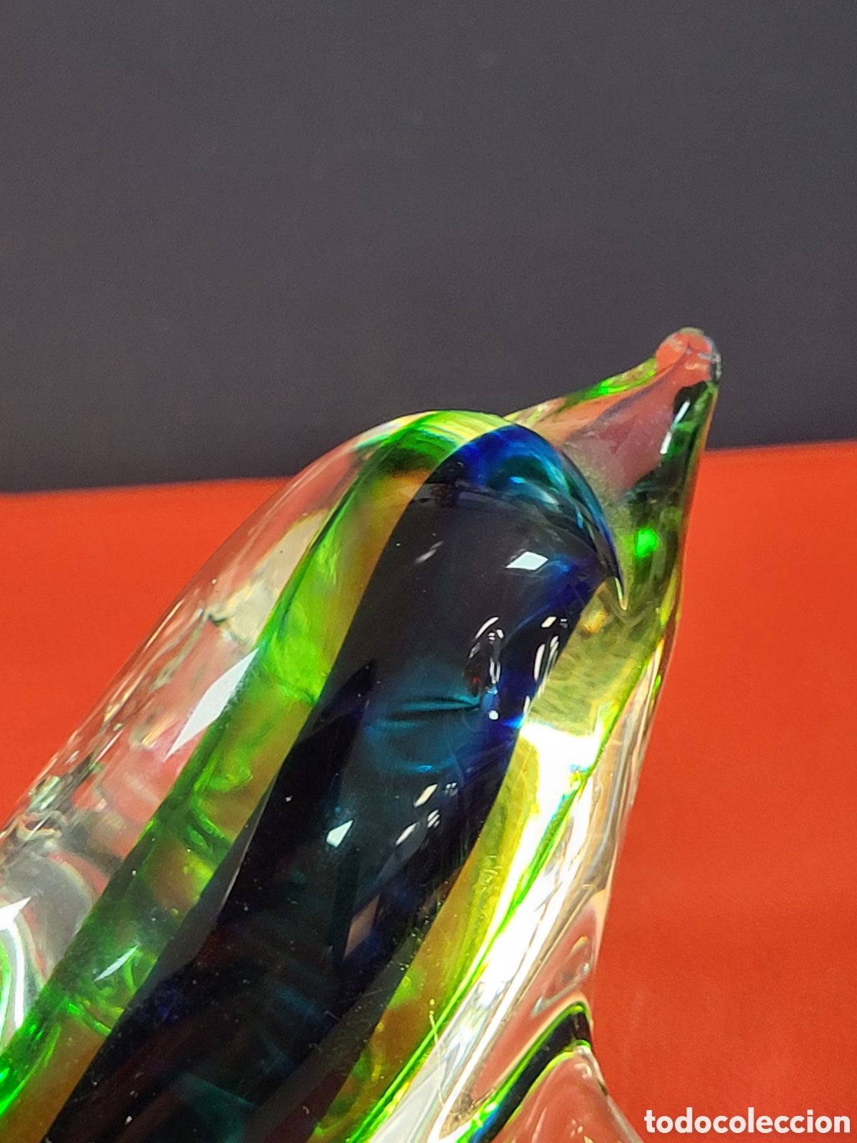 Antig&uuml;edades: DELF&Iacute;N CRISTAL MURANO - Foto 6