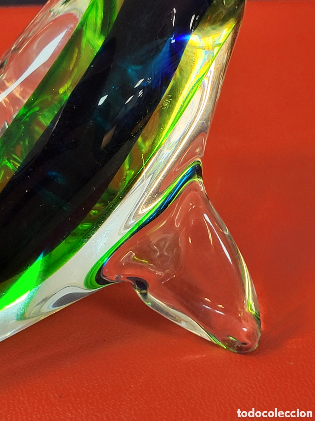 Antig&uuml;edades: DELF&Iacute;N CRISTAL MURANO - Foto 7