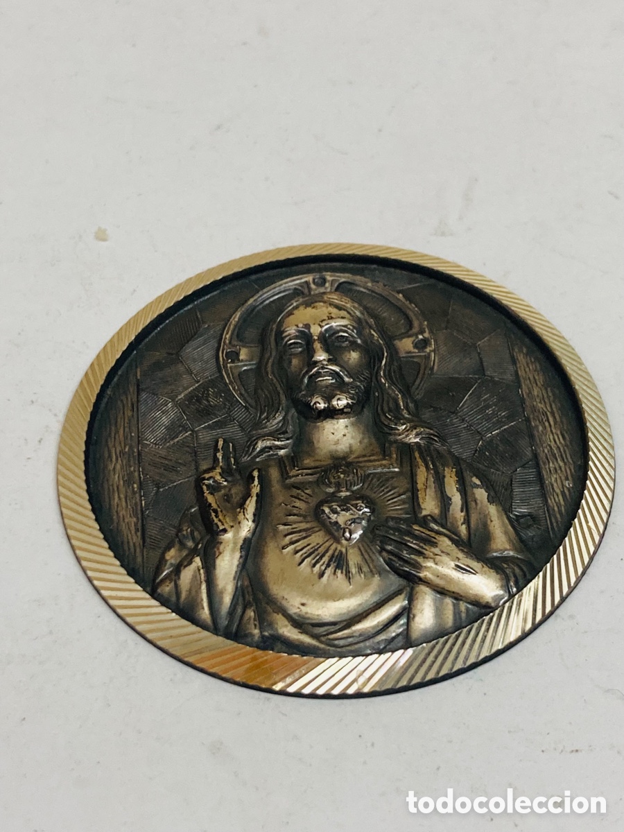 Antig&uuml;edades: Medalla de plata religiosa - Foto 1