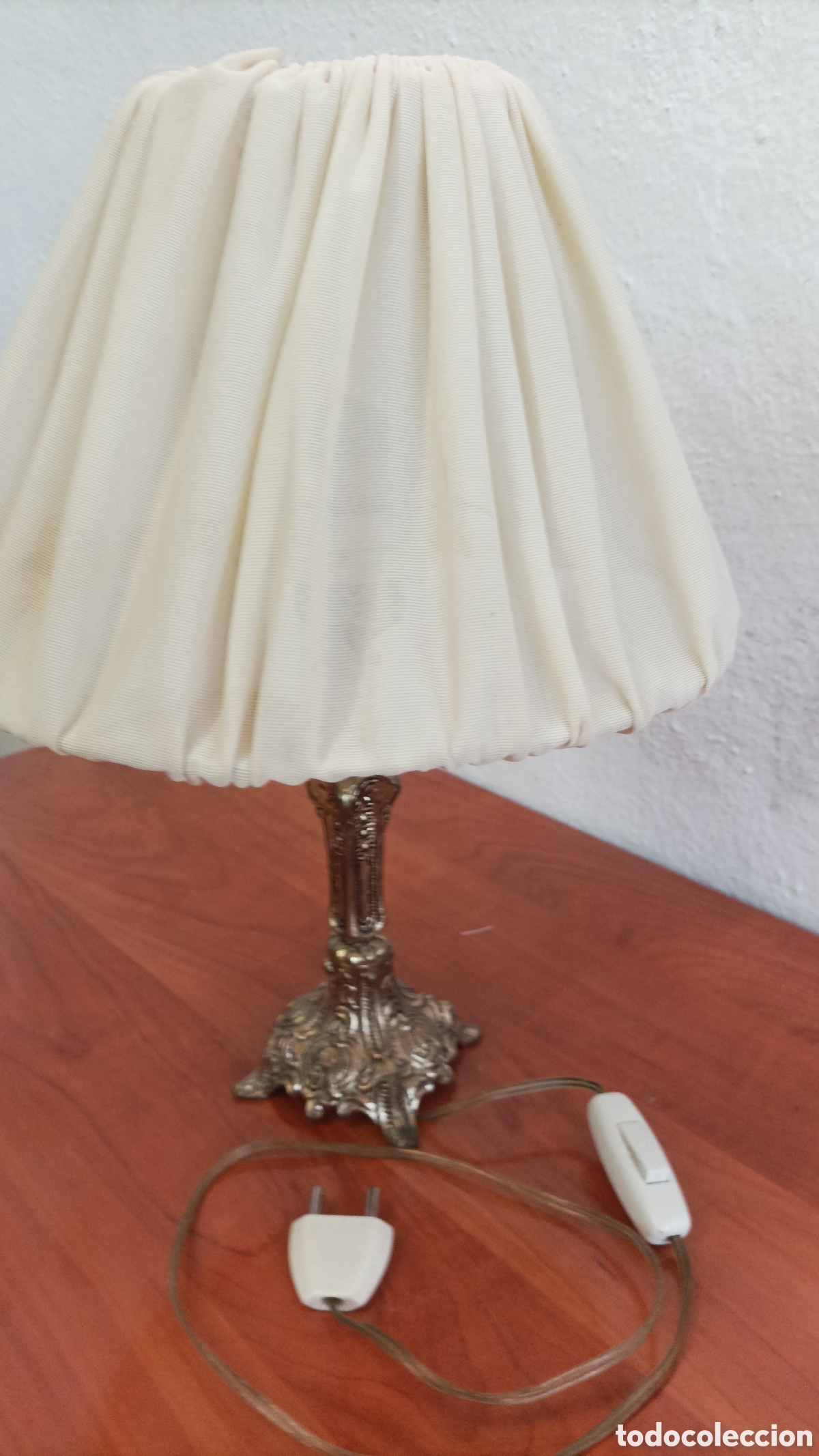 Antig&uuml;edades: L&aacute;mpara de mesa de lat&oacute;n o Bronce - Foto 5