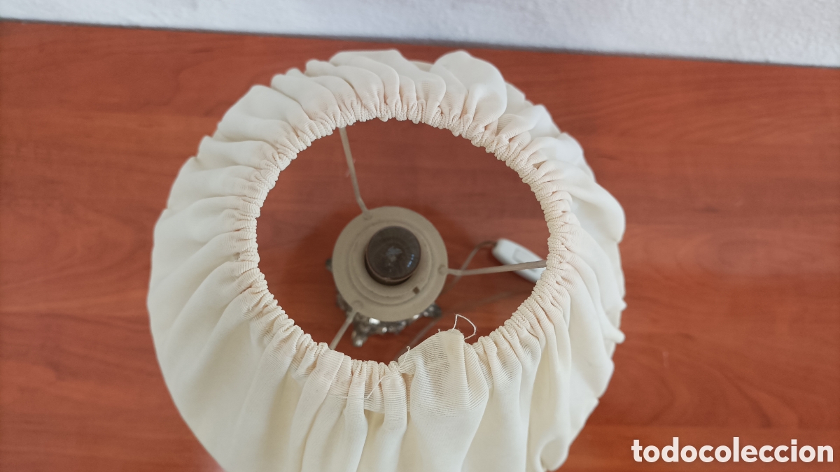 Antig&uuml;edades: L&aacute;mpara de mesa de lat&oacute;n o Bronce - Foto 6