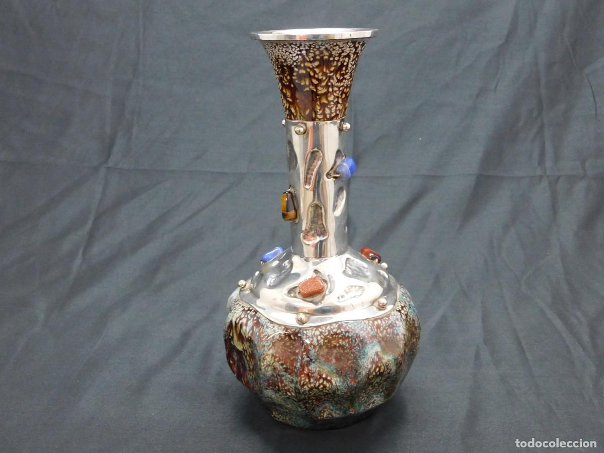 Antig&uuml;edades: Jarron plata y cobre - Foto 2