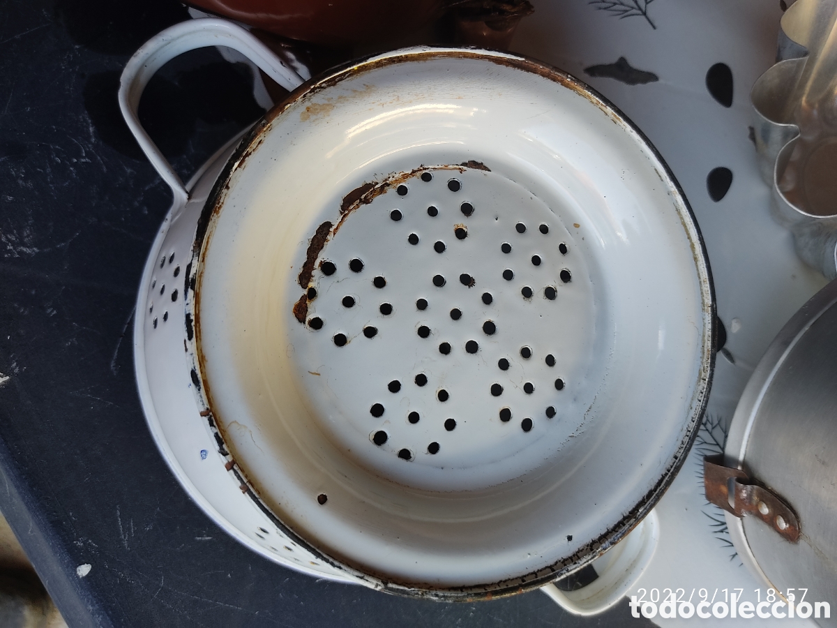 Antig&uuml;edades: Cafetera esmaltada - Foto 10