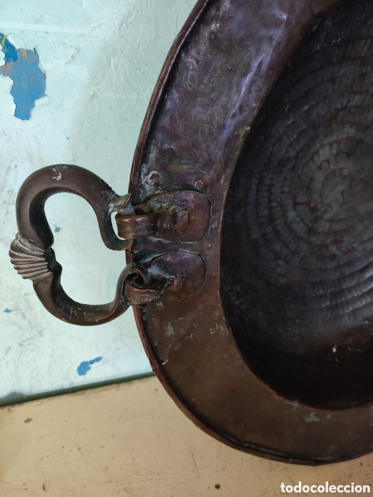 Antig&uuml;edades: Brasero cobre - Foto 2