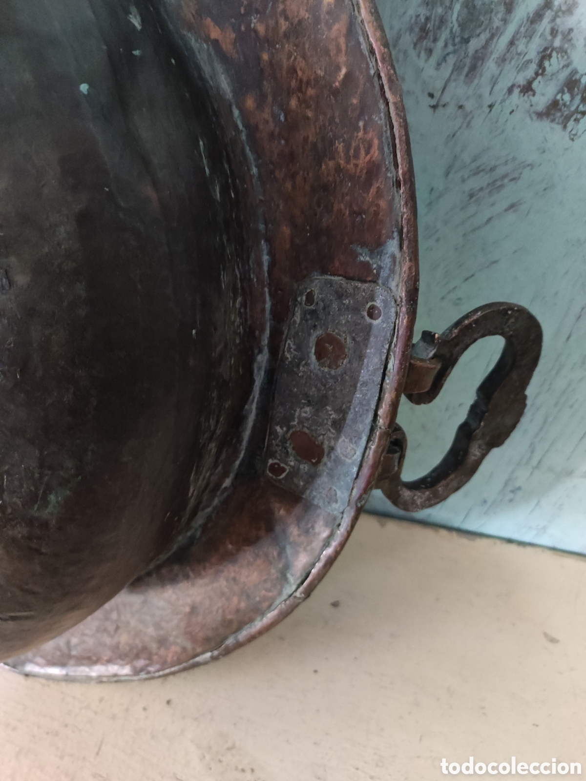 Antig&uuml;edades: Brasero cobre - Foto 9