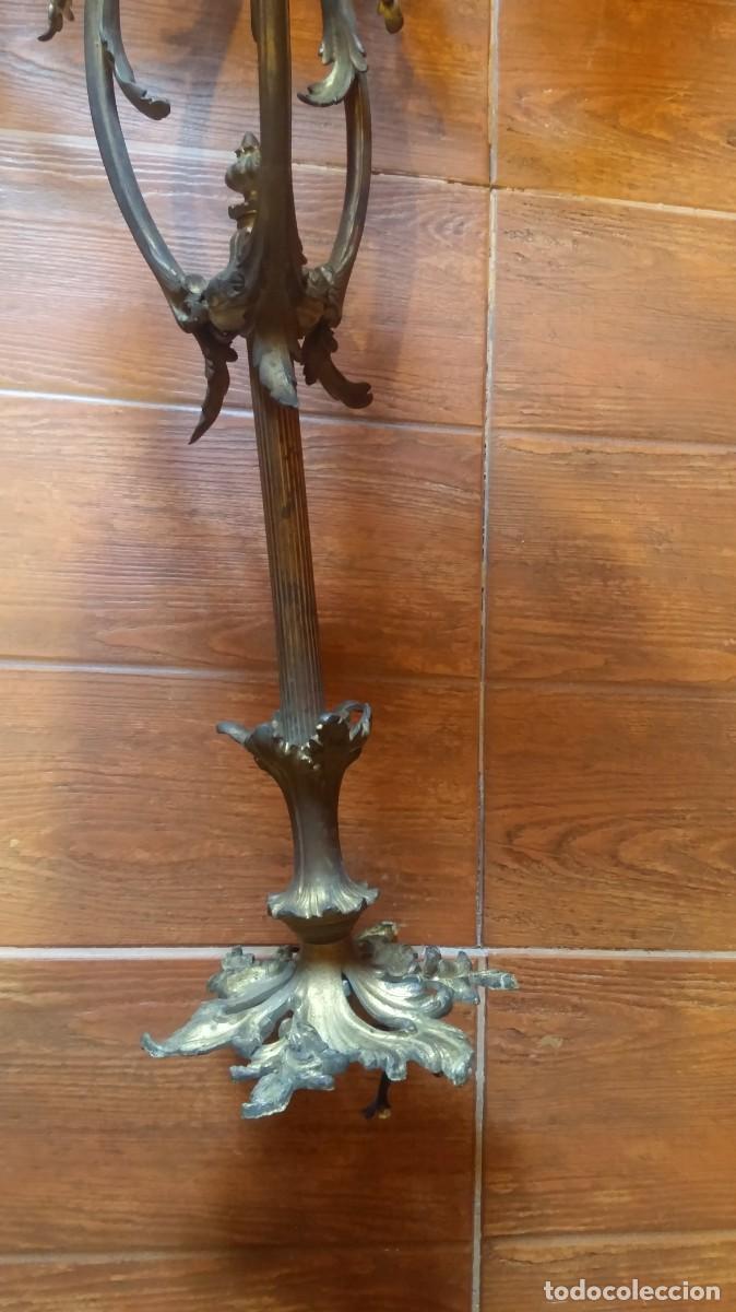 Antig&uuml;edades: L&aacute;mpara de bronce antigua - Foto 14