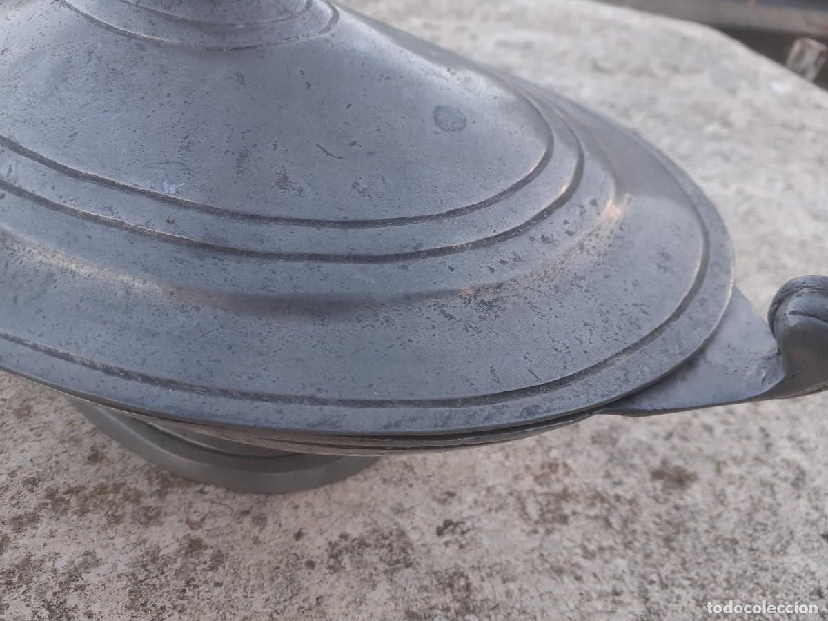 Antig&uuml;edades: Fuente en esta&ntilde;o servicio de mesa - Foto 5