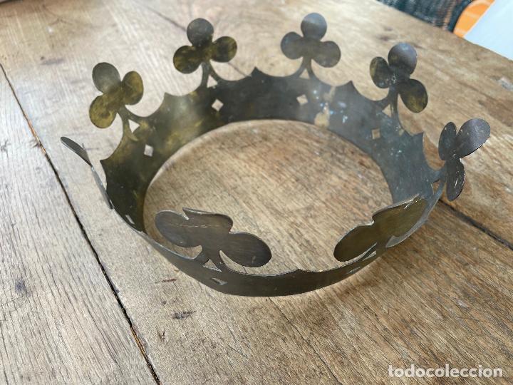 Antig&uuml;edades: CORONA DE BRONCE SIGLO XVIII - Foto 5