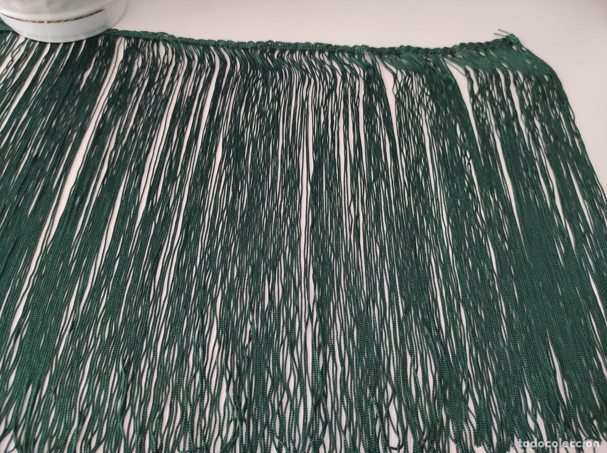 Antig&uuml;edades: FLECOS DE SEDA VERDES ANTIGUOS - Foto 1