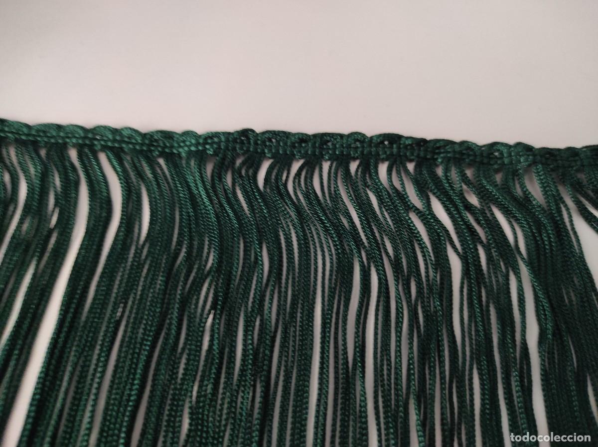 Antig&uuml;edades: FLECOS DE SEDA VERDES ANTIGUOS - Foto 3