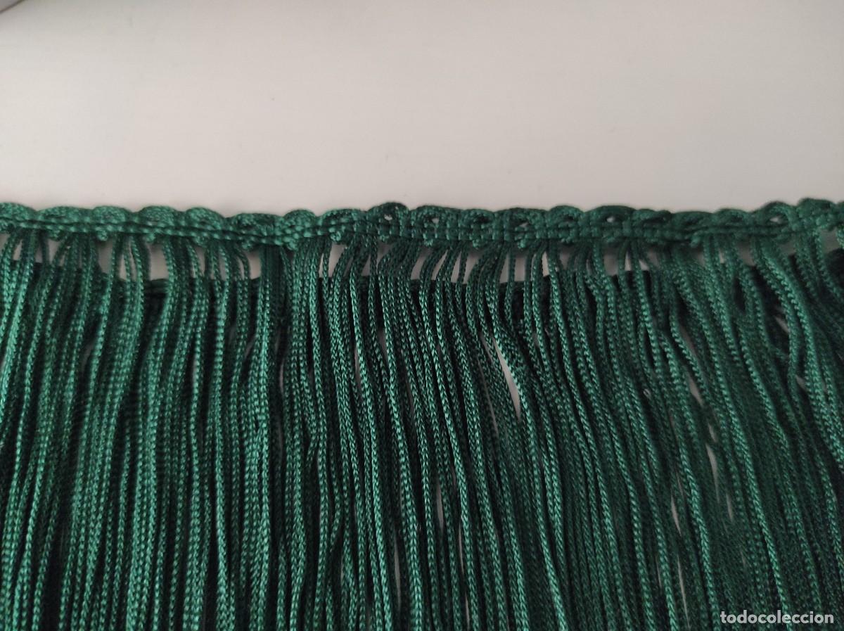 Antig&uuml;edades: FLECOS DE SEDA VERDES ANTIGUOS - Foto 4