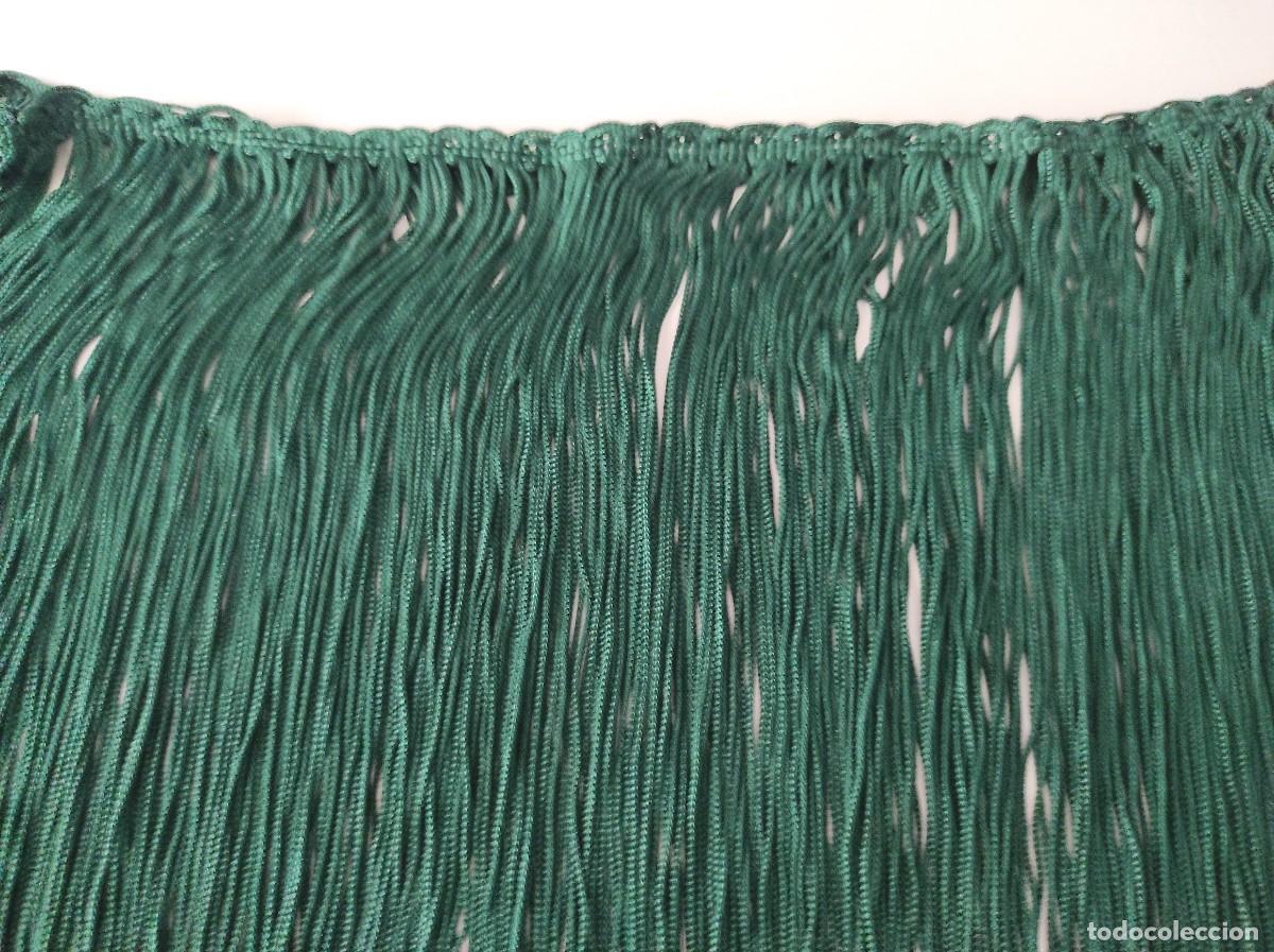Antig&uuml;edades: FLECOS DE SEDA VERDES ANTIGUOS - Foto 7