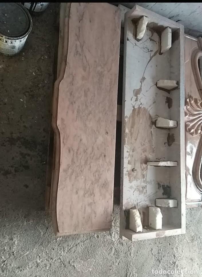 Antig&uuml;edades: Chimenea de m&aacute;rmol rosa - Foto 3