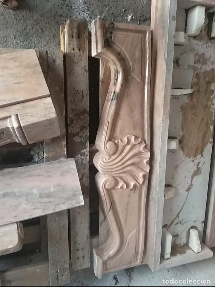 Antig&uuml;edades: Chimenea de m&aacute;rmol rosa - Foto 6