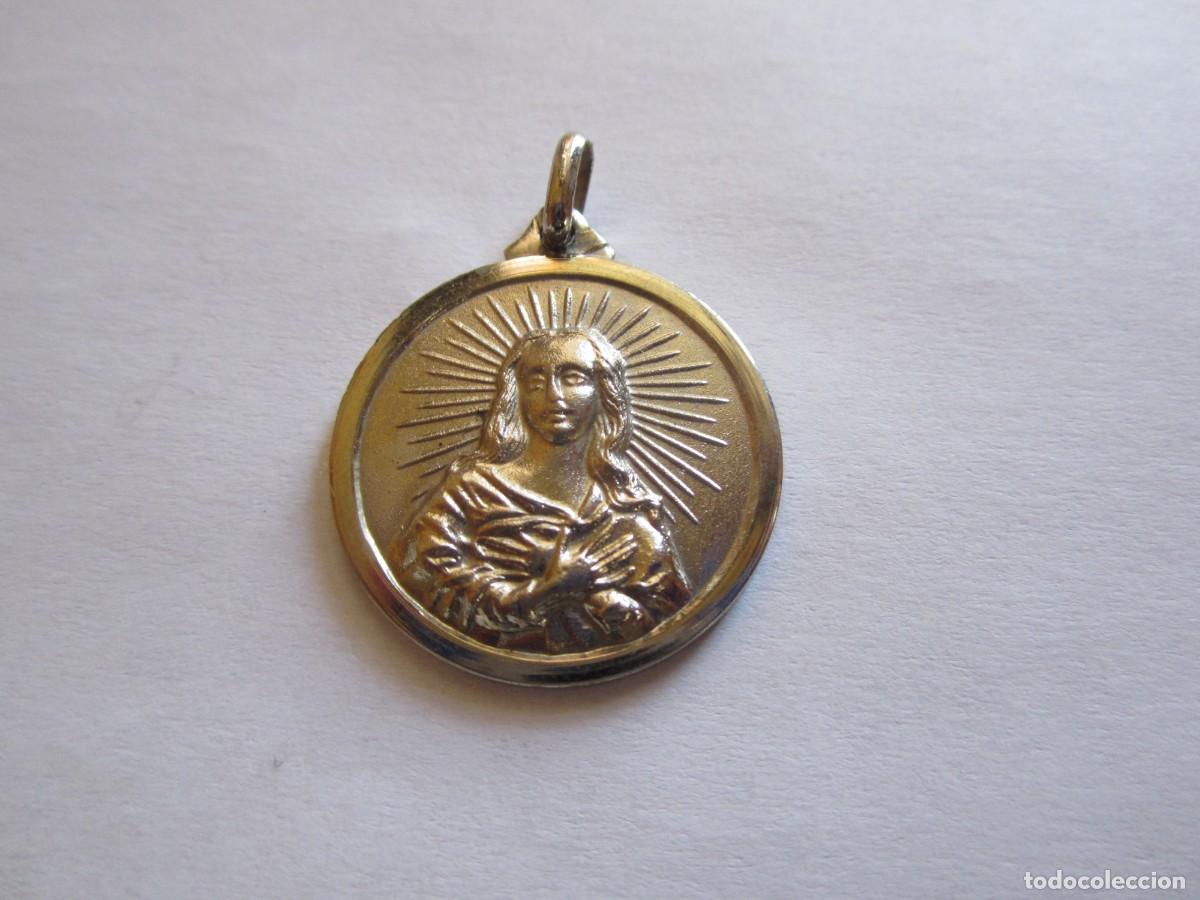 Antig&uuml;edades: MEDALLA VIRGEN INMACULADA PLATA DE LEY IMPECABLE - Foto 3