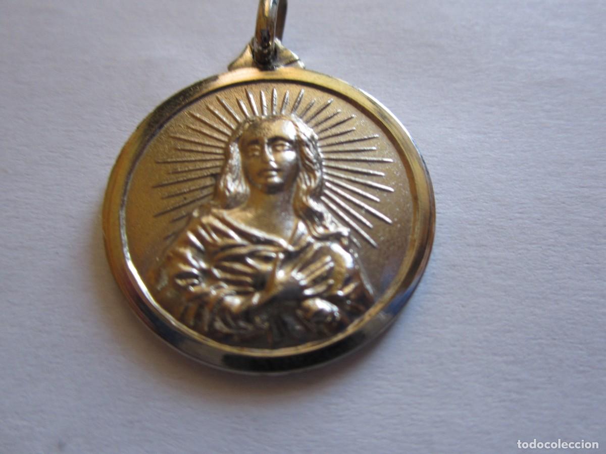Antig&uuml;edades: MEDALLA VIRGEN INMACULADA PLATA DE LEY IMPECABLE - Foto 5