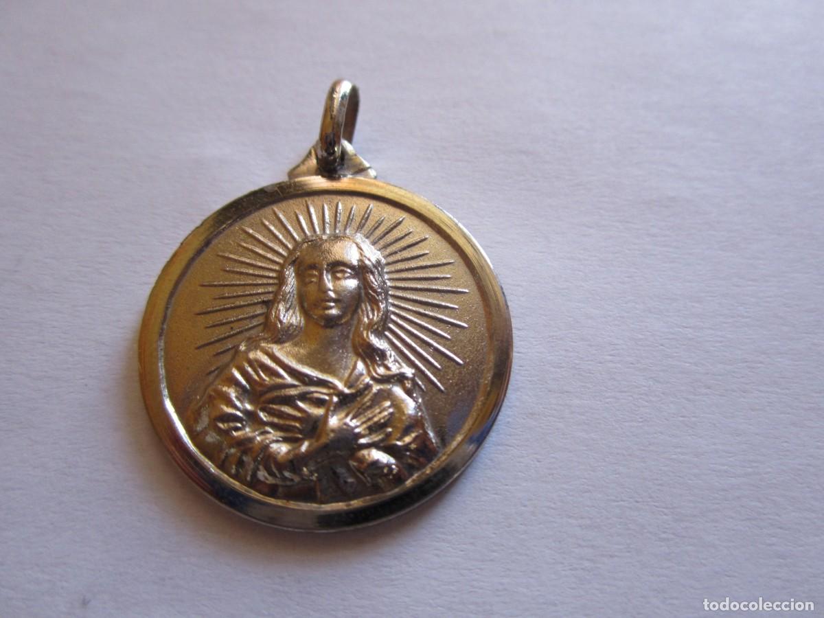 Antig&uuml;edades: MEDALLA VIRGEN INMACULADA PLATA DE LEY IMPECABLE - Foto 10